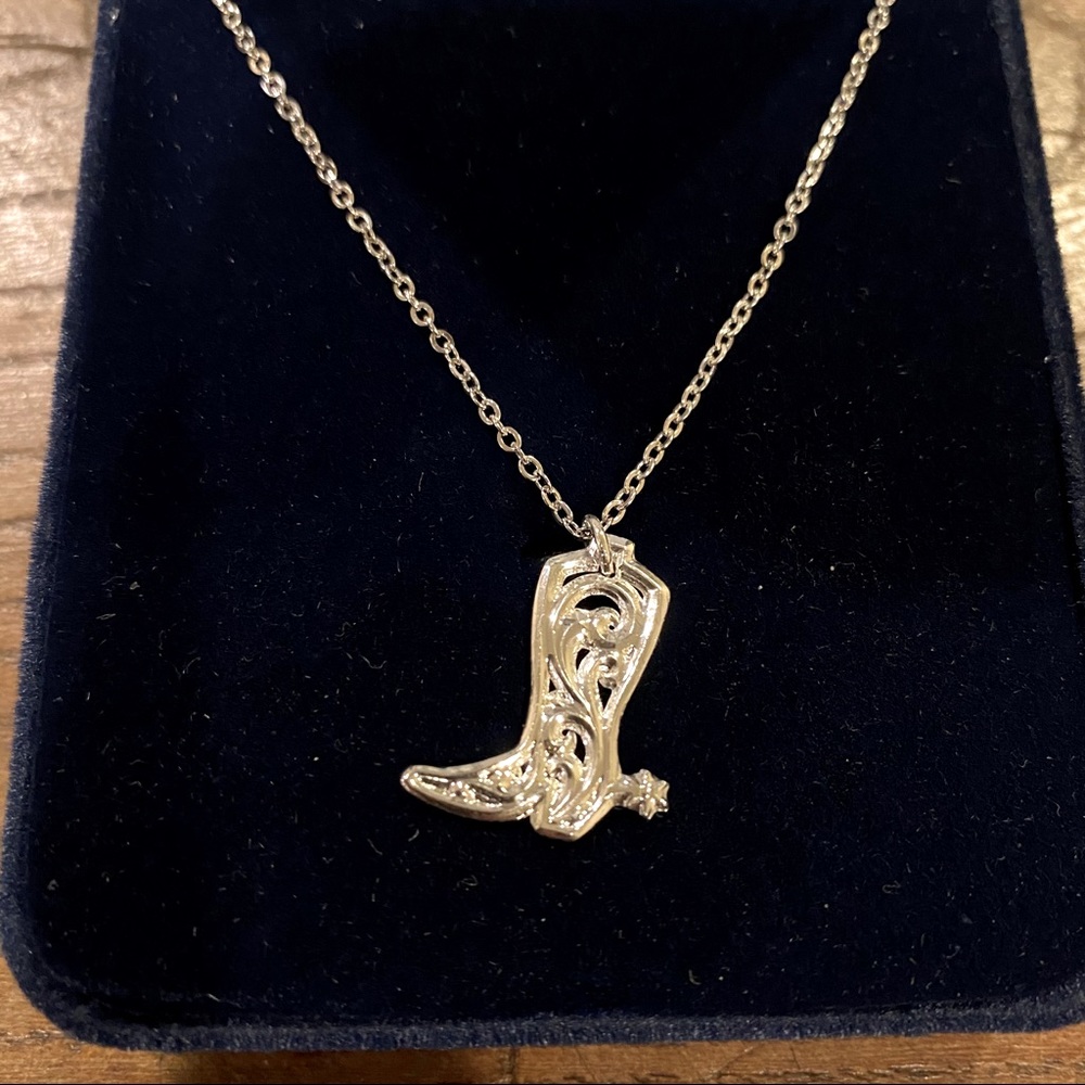 Montana Silversmiths Cowboy Way Boot Necklace